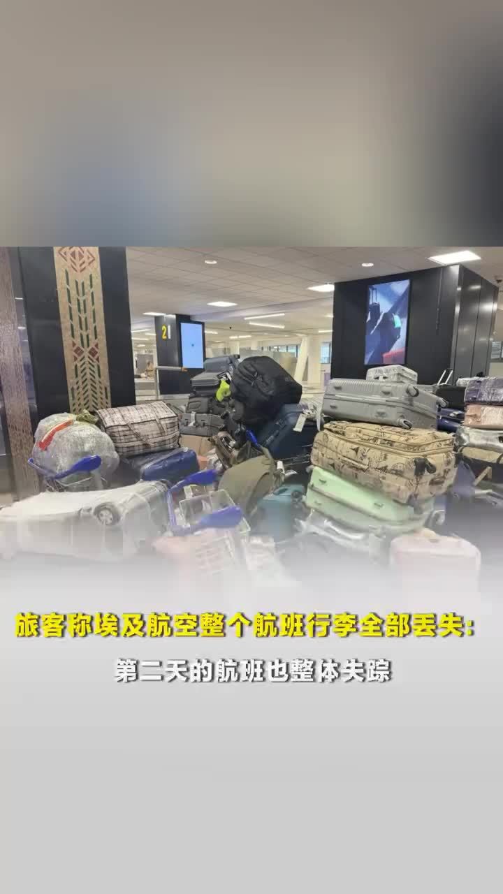 埃及一航班行李全部丢失，中国游客：航司只让等，说这是常规操作