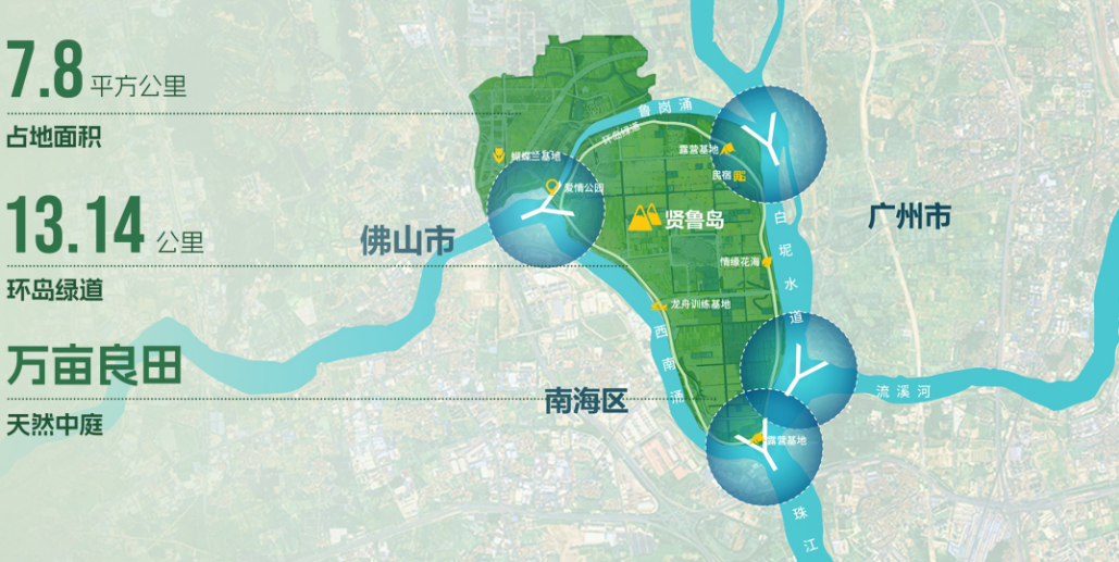 贤鲁岛生态文旅体验区 图源：梦里水乡公众号