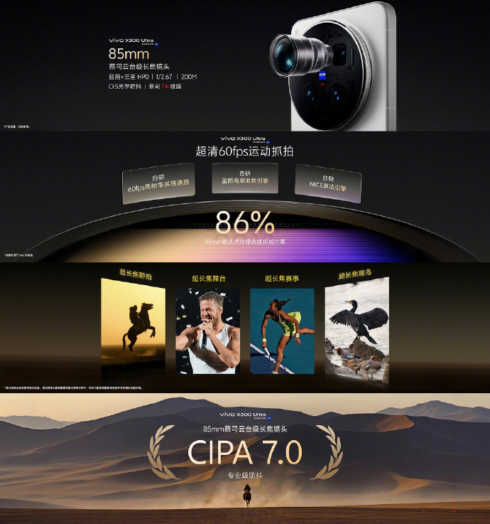 vivo X300 Ultra发布:四颗后置镜头+6600mAh蓝海电池 售价6999元起