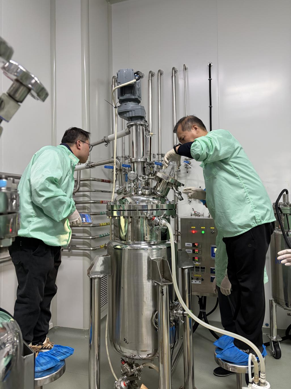 在天康做佐剂工业放大试验