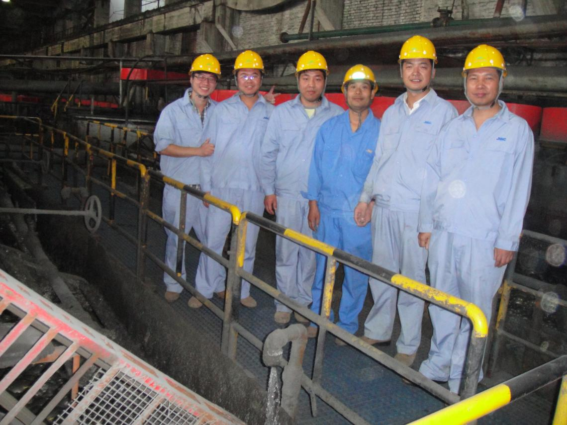 在金川公司做浮选试验