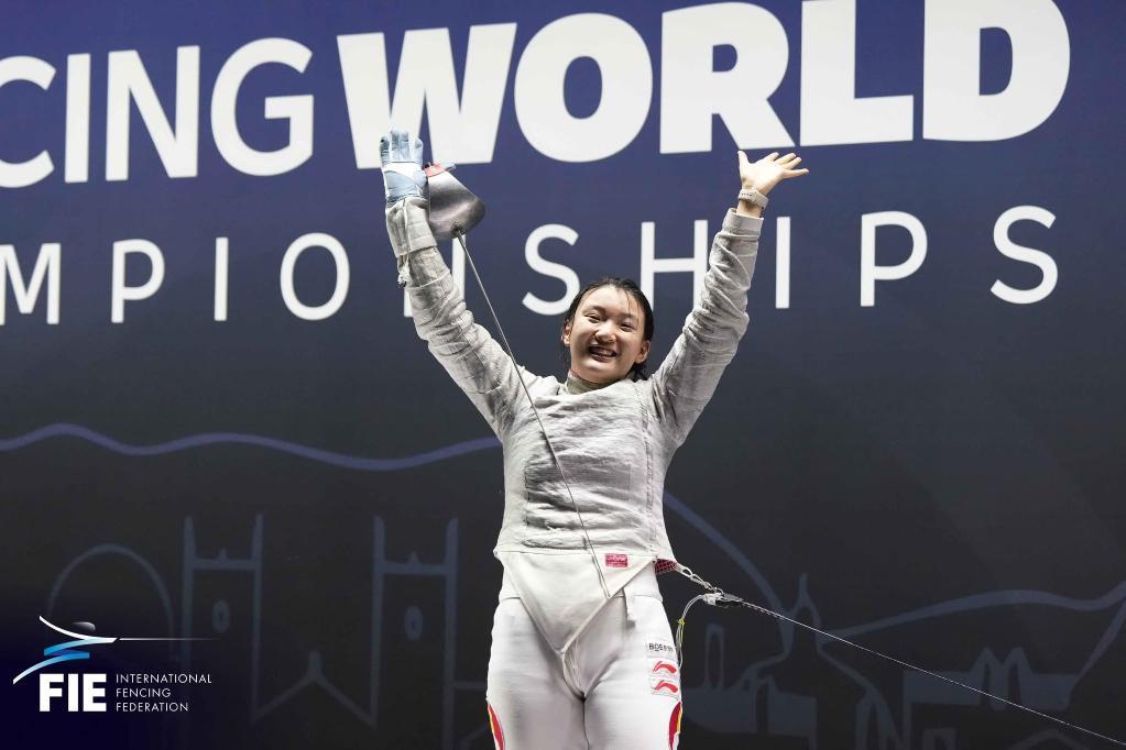 潘其妙赛后庆祝