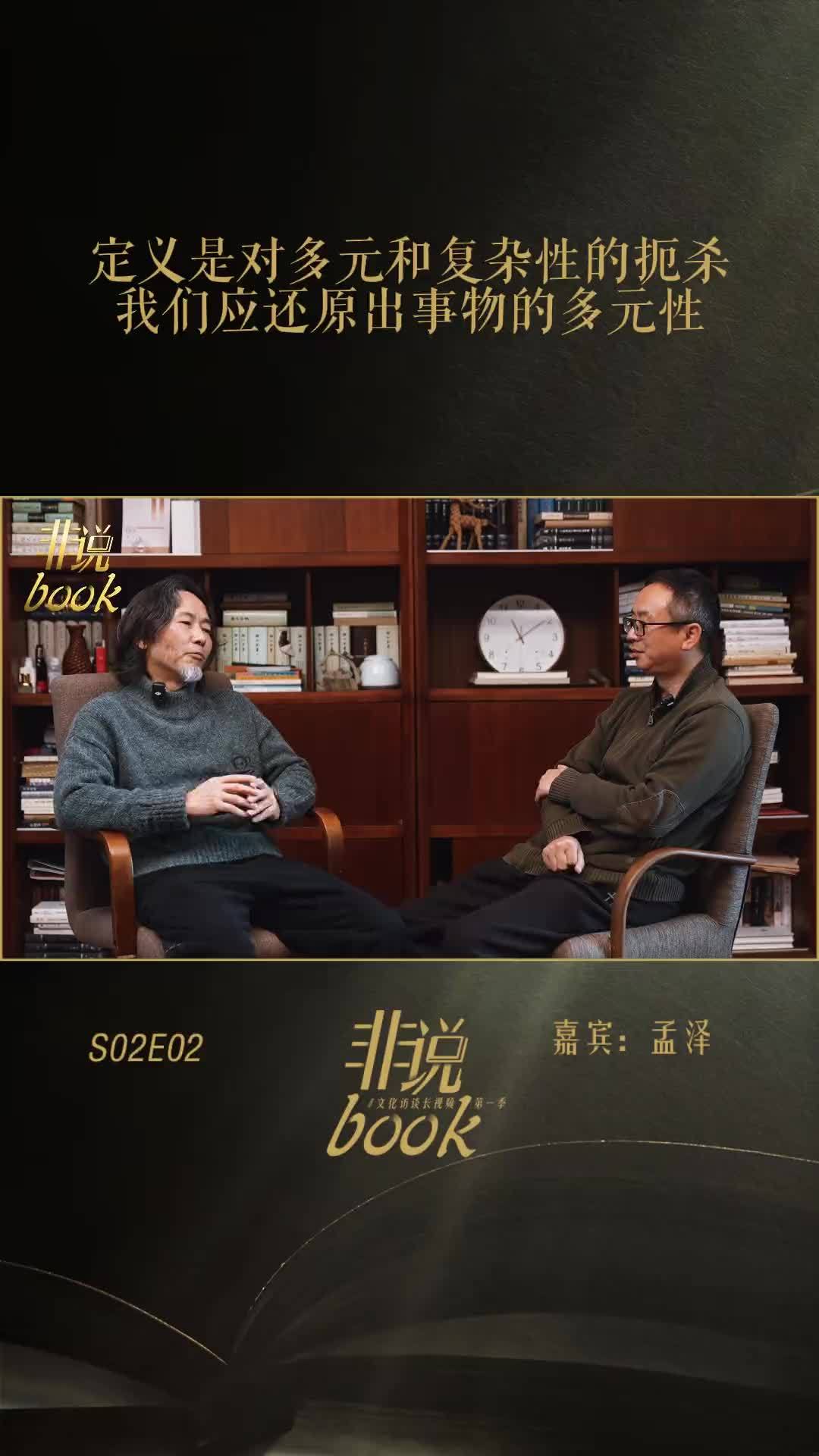 孟泽：定义一件事物意味着抹去它的多元和复杂，我们应还原事物多元性