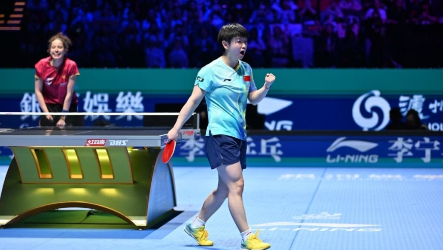 8-10面对两个赛点怎么翻？孙颖莎13-11惊天逆转 埃及少女哭得梨花带雨