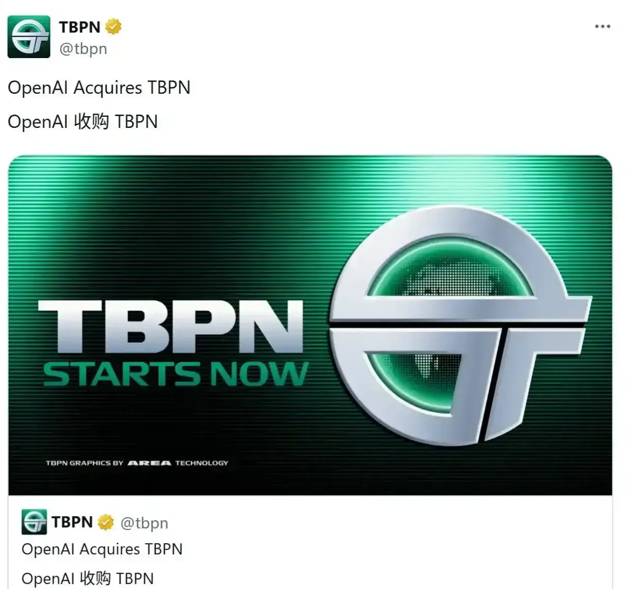 关停 Sora 后 OpenAI 收购生意播客TBPN ,躬行下场作念媒体