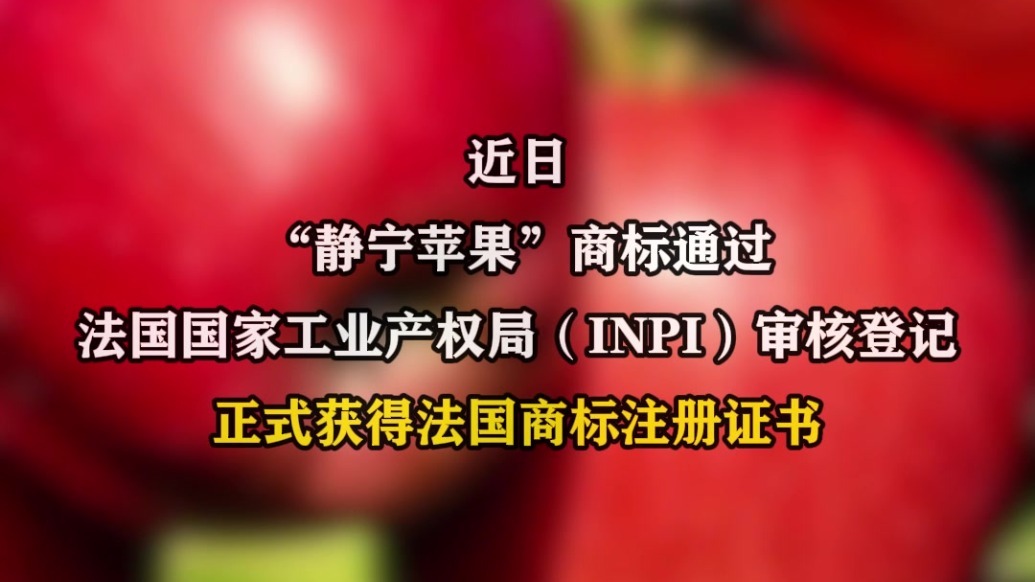甘肃“静宁苹果”获法国商标注册