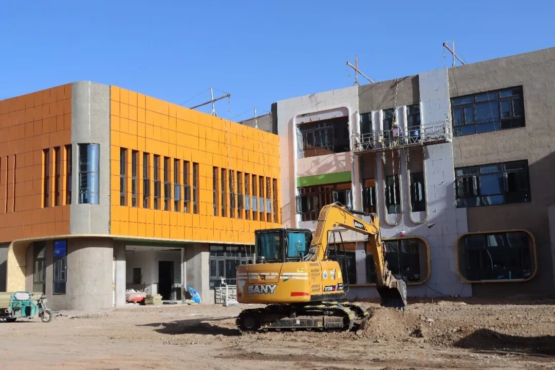 △金川区第四幼儿园项目施工现场