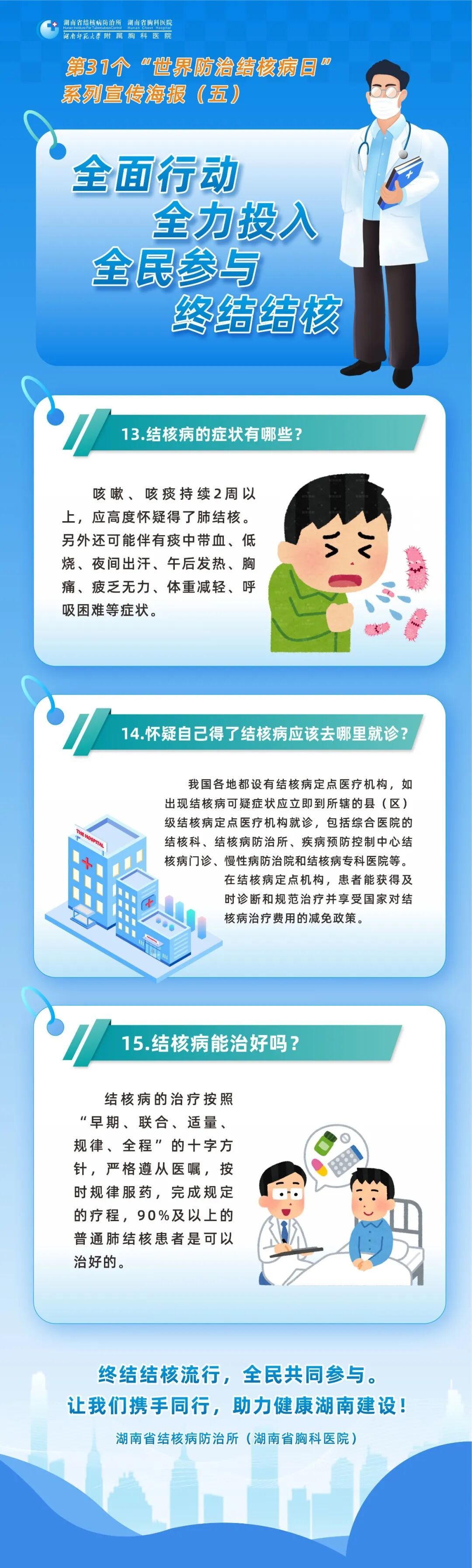 湖南省2026年第31个“世界防治结核病日”系列宣传海报
