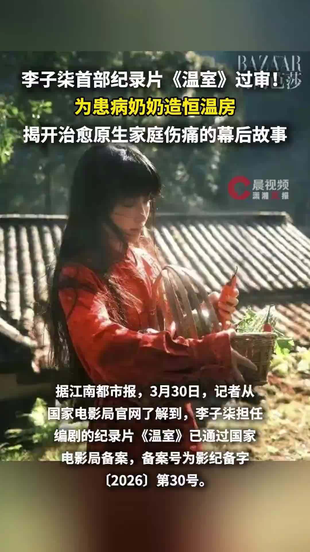 李子柒首部纪录片《温室》过审！为患病奶奶造恒温房，揭开治愈原生家庭伤痛的幕后故事