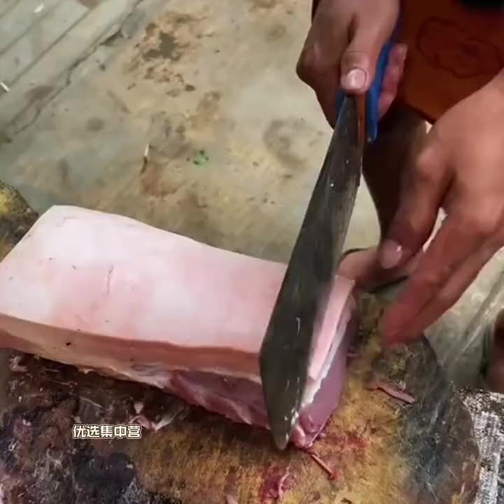 高手在民间，这刀工手法切肉一流水平，片片均匀