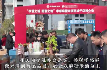 “孝爱之城 甜蜜之地”ￜ湖北孝感举行麻糖米酒“百城千店”推介会