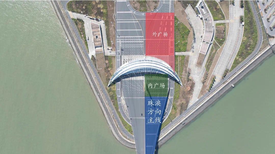 大桥车流高峰路段区域示意图