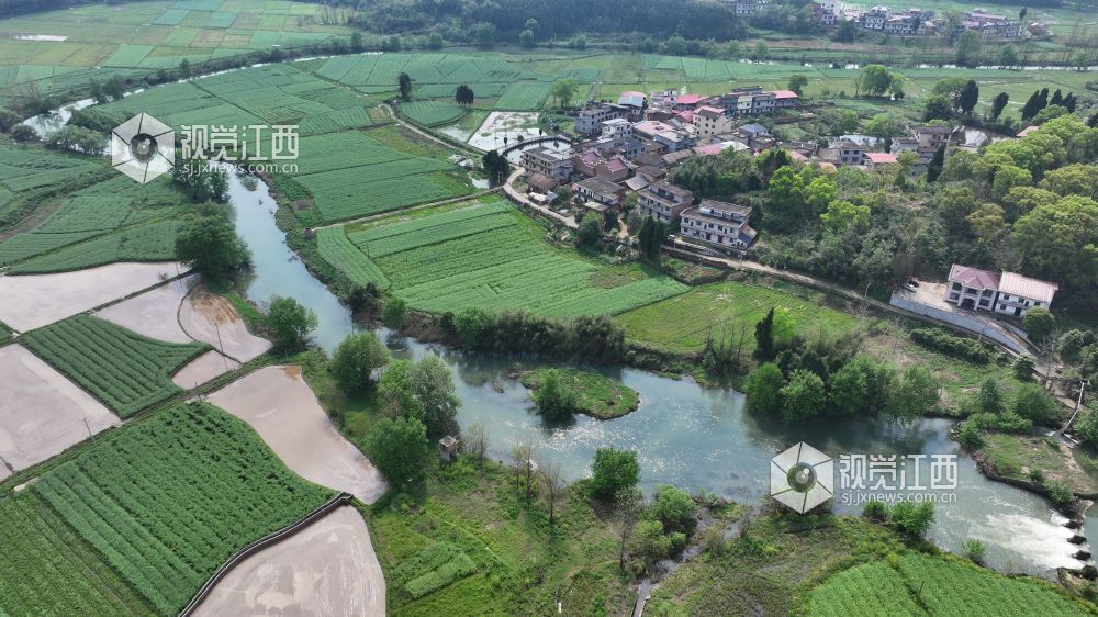 2026年4月9日，袁州区新田镇安祖塅村盛景如画。