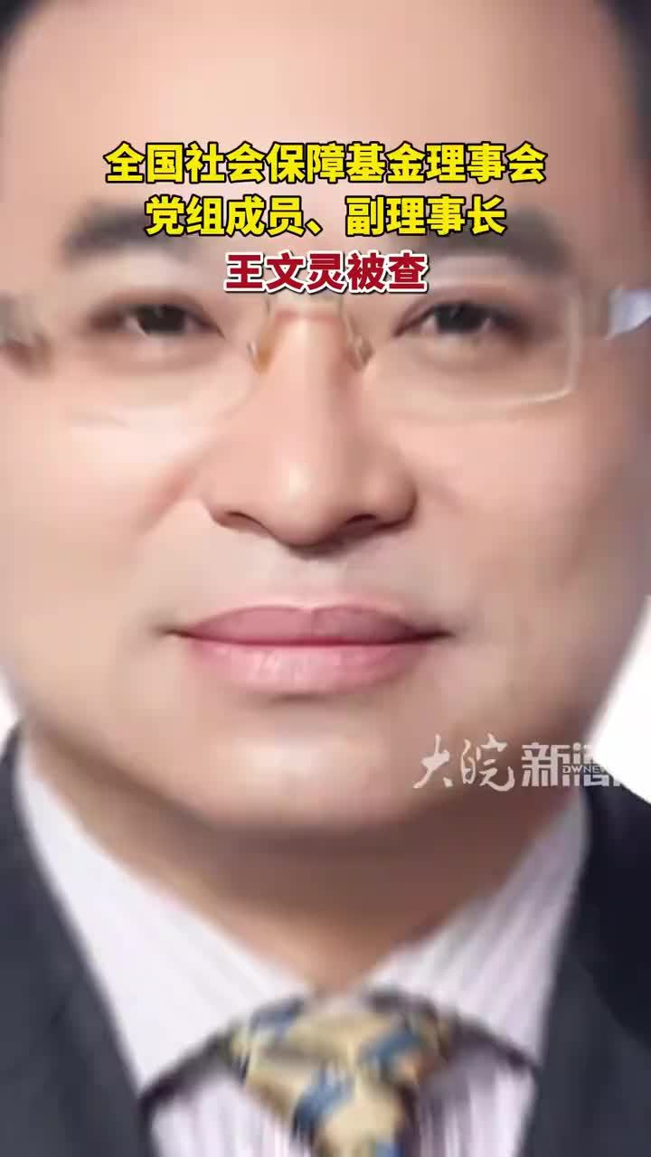 全国社会保障基金理事会党组成员、副理事长王文灵被查