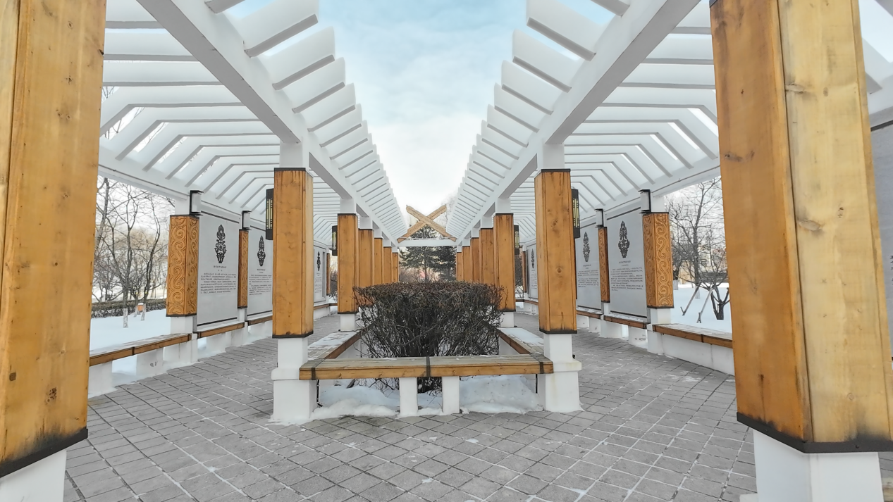 伊玛堪文化廊架