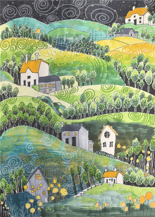 苏怀宇《村居焕春》