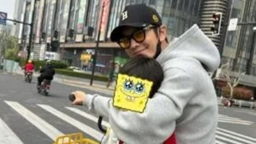 黄晓明晒与9岁儿子温馨骑行画面，评论区变成普法现场