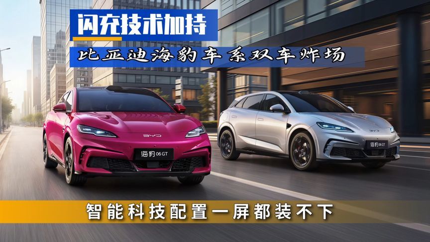 比亚迪海豹车系双车炸场，闪充技术加持，智能配置一满屏装不下