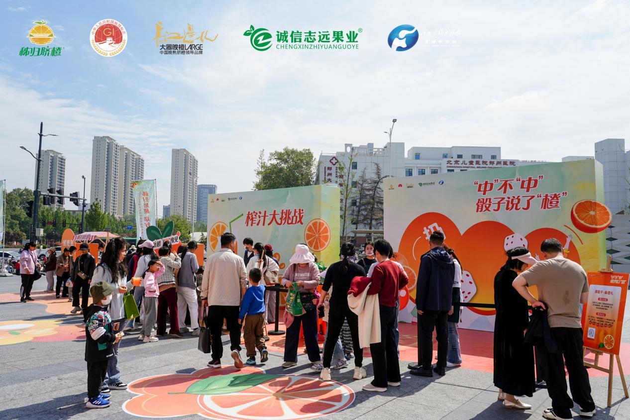 市民游客参与秭归脐橙游戏互动 李芳 摄