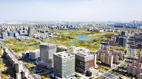 近日拍摄的雄安新区容东片区。本报记者 刘光昱摄