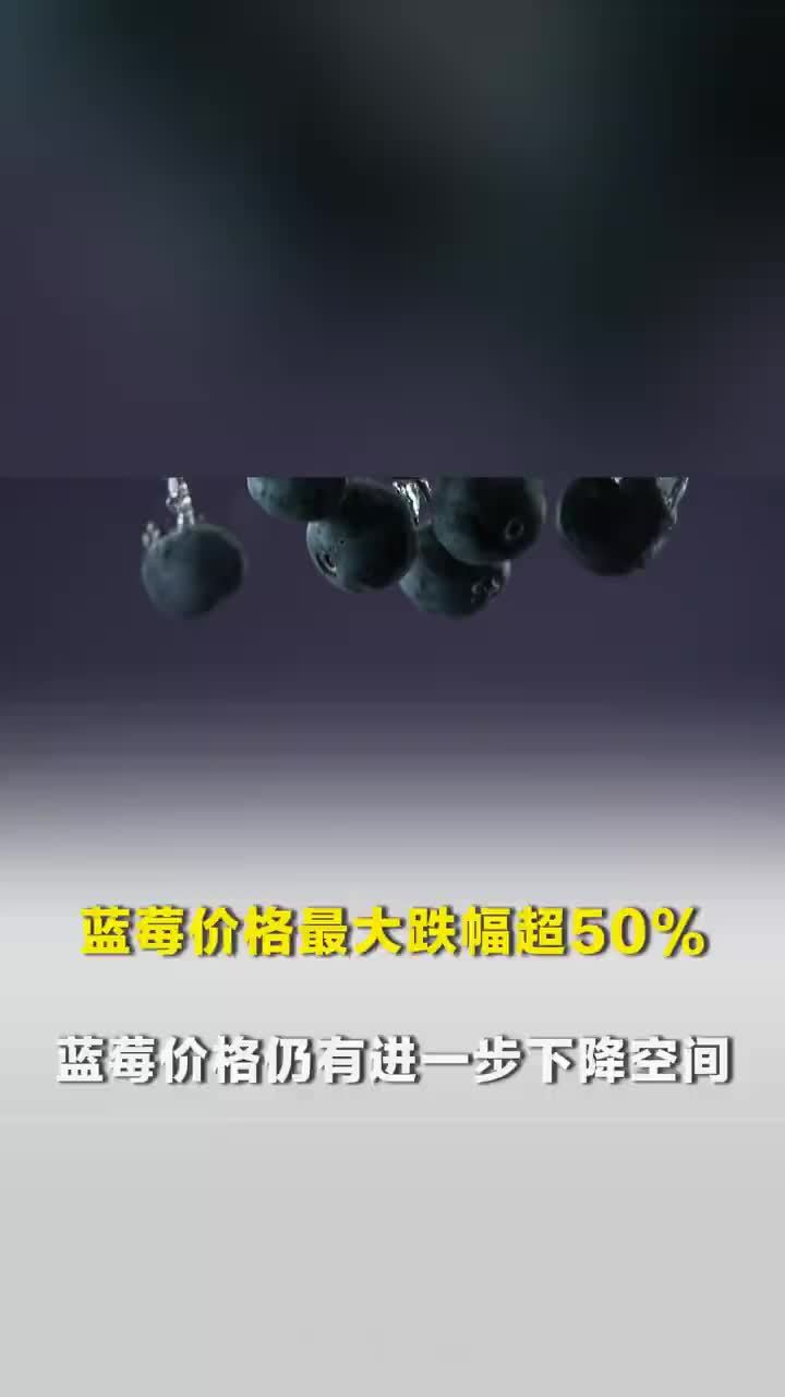 蓝莓价格最大跌幅超50%