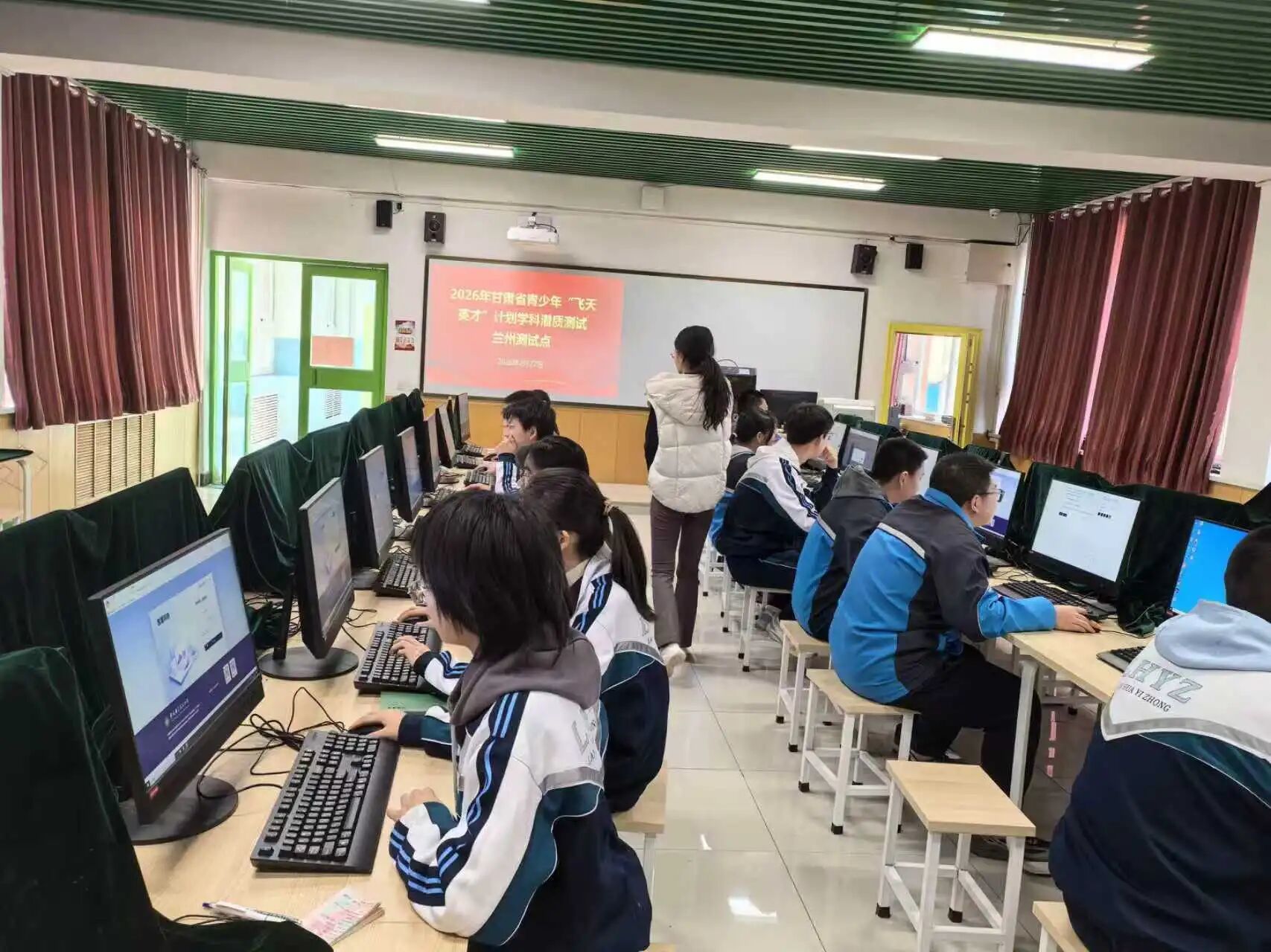 测试现场（图片由甘肃科技馆提供）