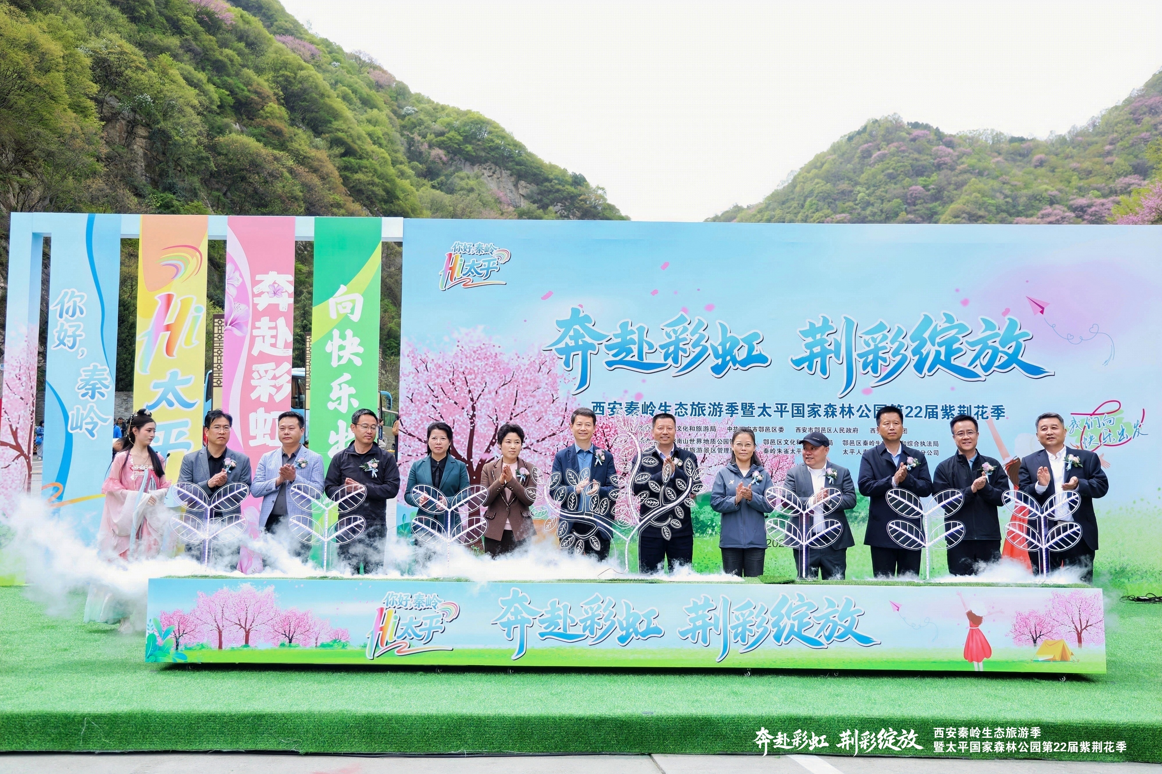 万亩紫韵赴春日之约 西安秦岭生态旅游季暨太平紫荆花季盛大启幕!