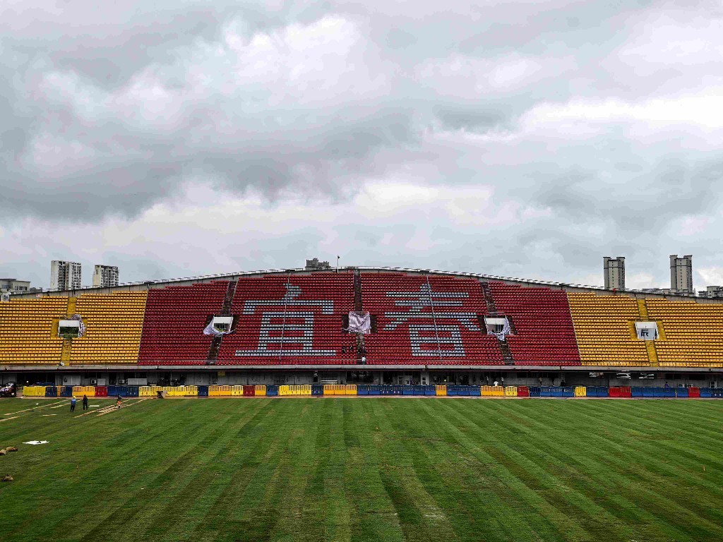 焕然一新的宜春体育中心体育场。摄影|江西日报全媒体记者邹海斌