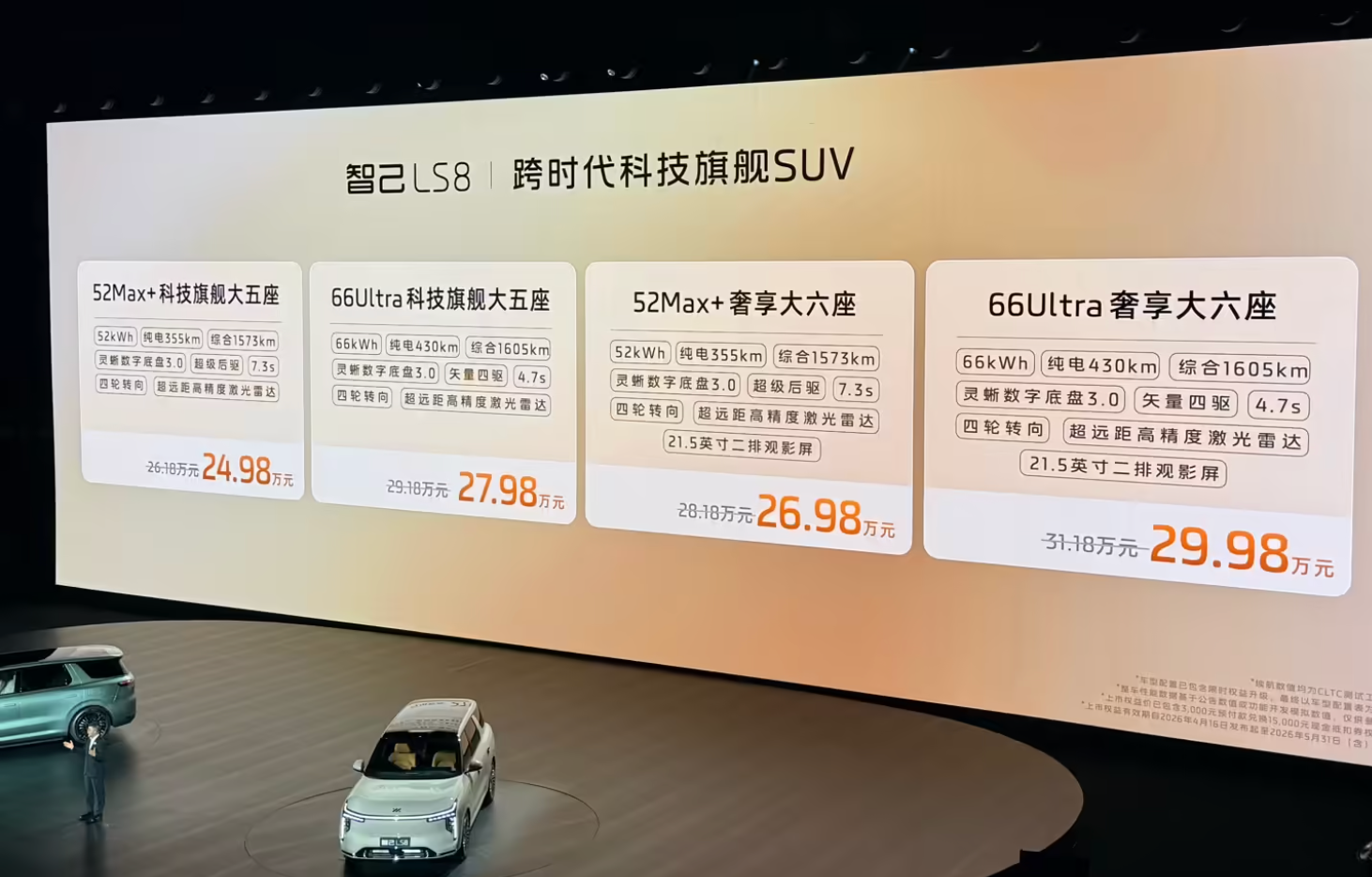 智己LS8正式上市:520线超远距高精度激光雷达,24.98万元起