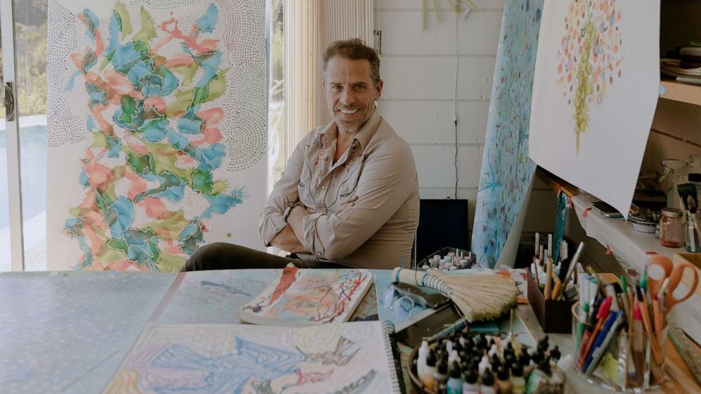 拜登之子亨特藏身加州躲2000万债，画作曾卖50万美元如今无人问津