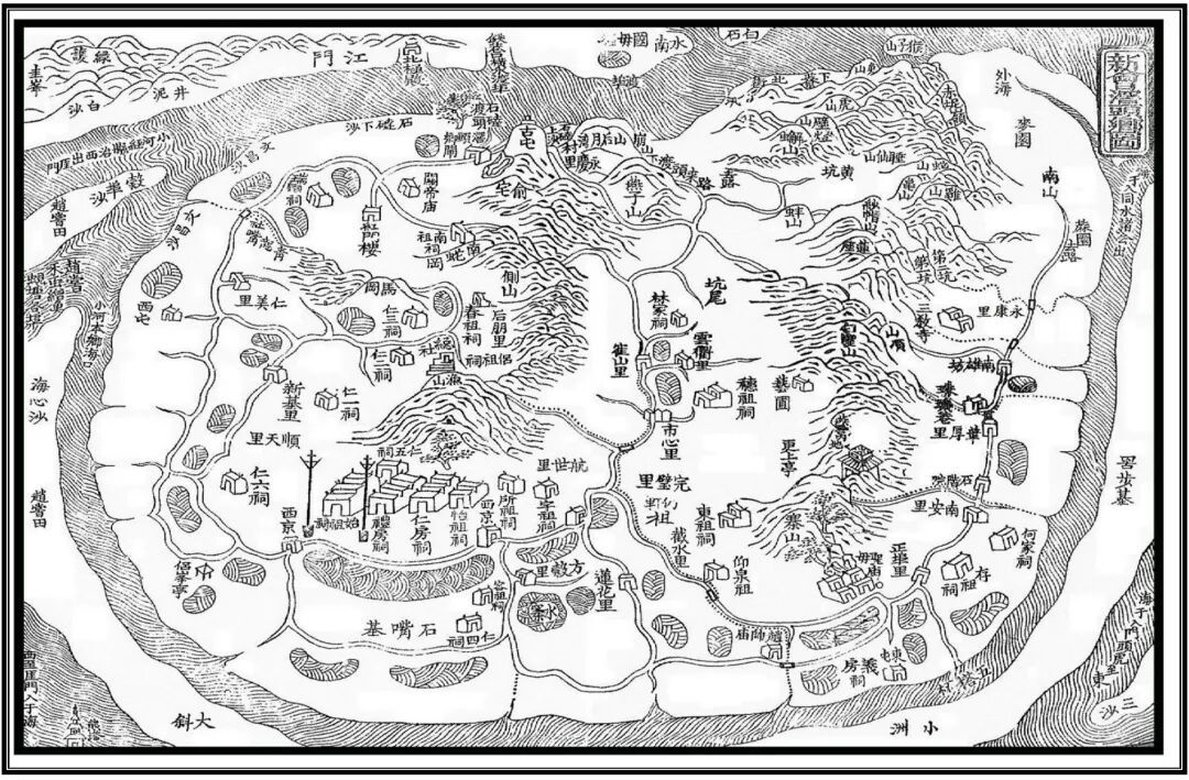 新会滘头村乡图 图源：区档案馆