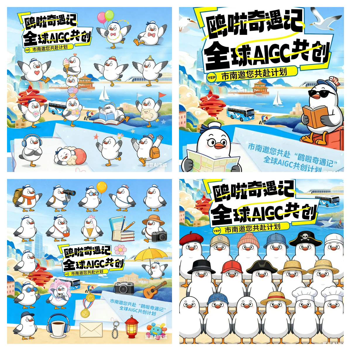 鸥啦奇遇记AIGC成果展 | 韩笑、时嘉玉《全球欧拉》