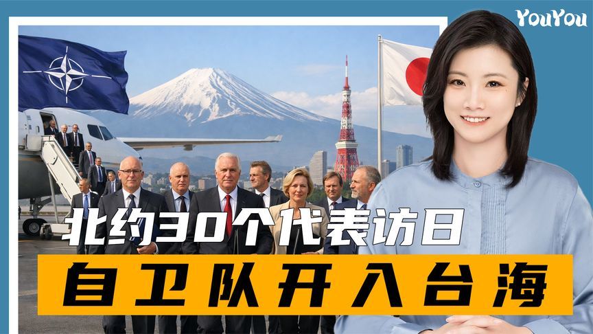 北约30个代表访日，岸田文雄出山，自卫队开入台海，遭解放军处置