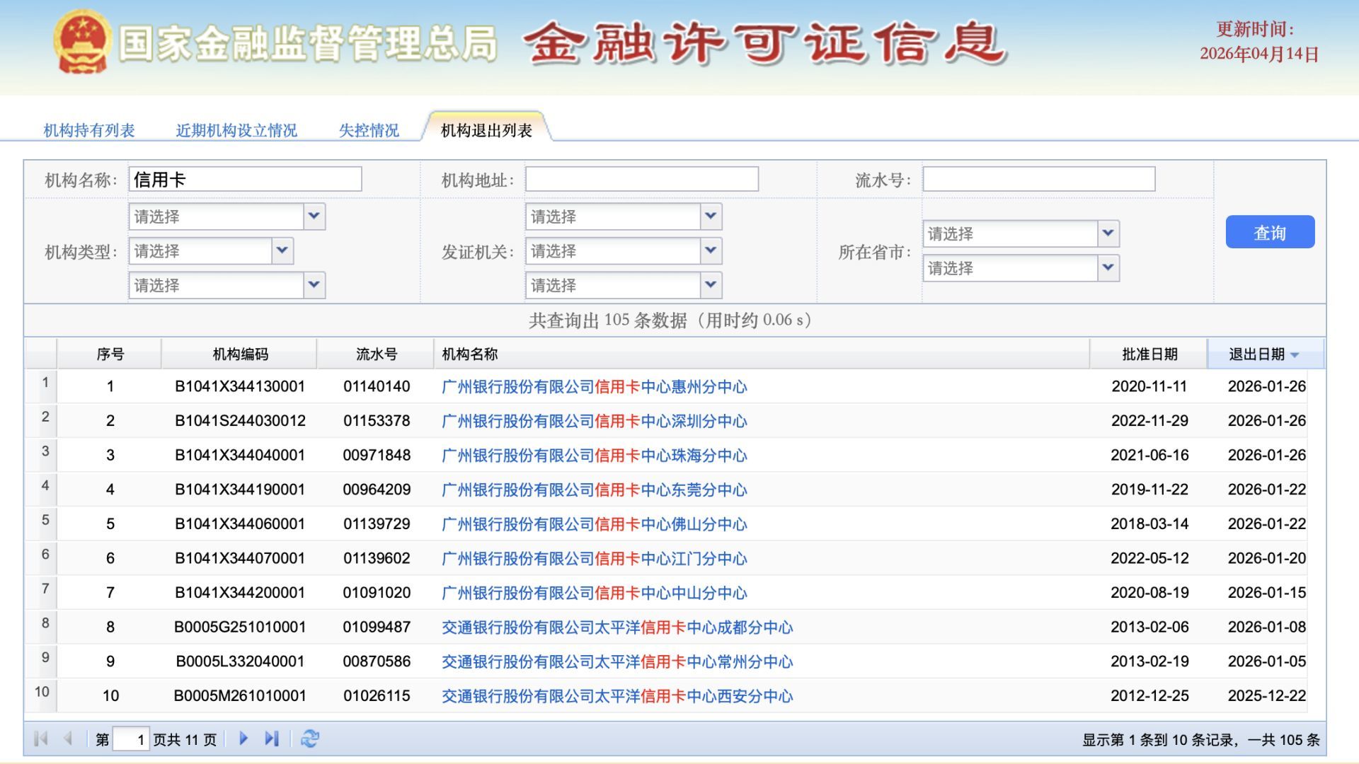 图片来源：国家金融监管总局网站截图