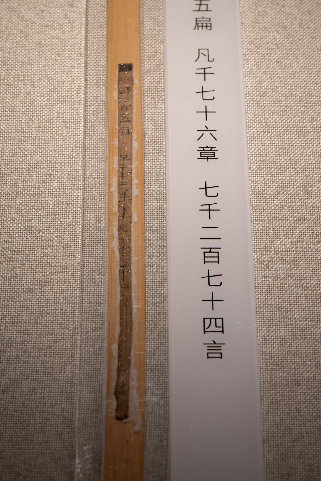 展出的海昏侯《诗经》简