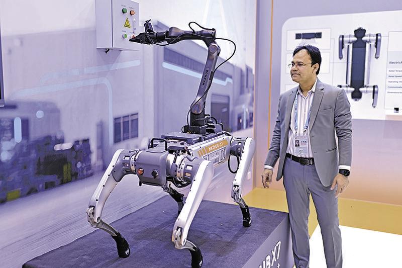 图为广交会上港股科技公司展位一瞥　宋春雨/摄