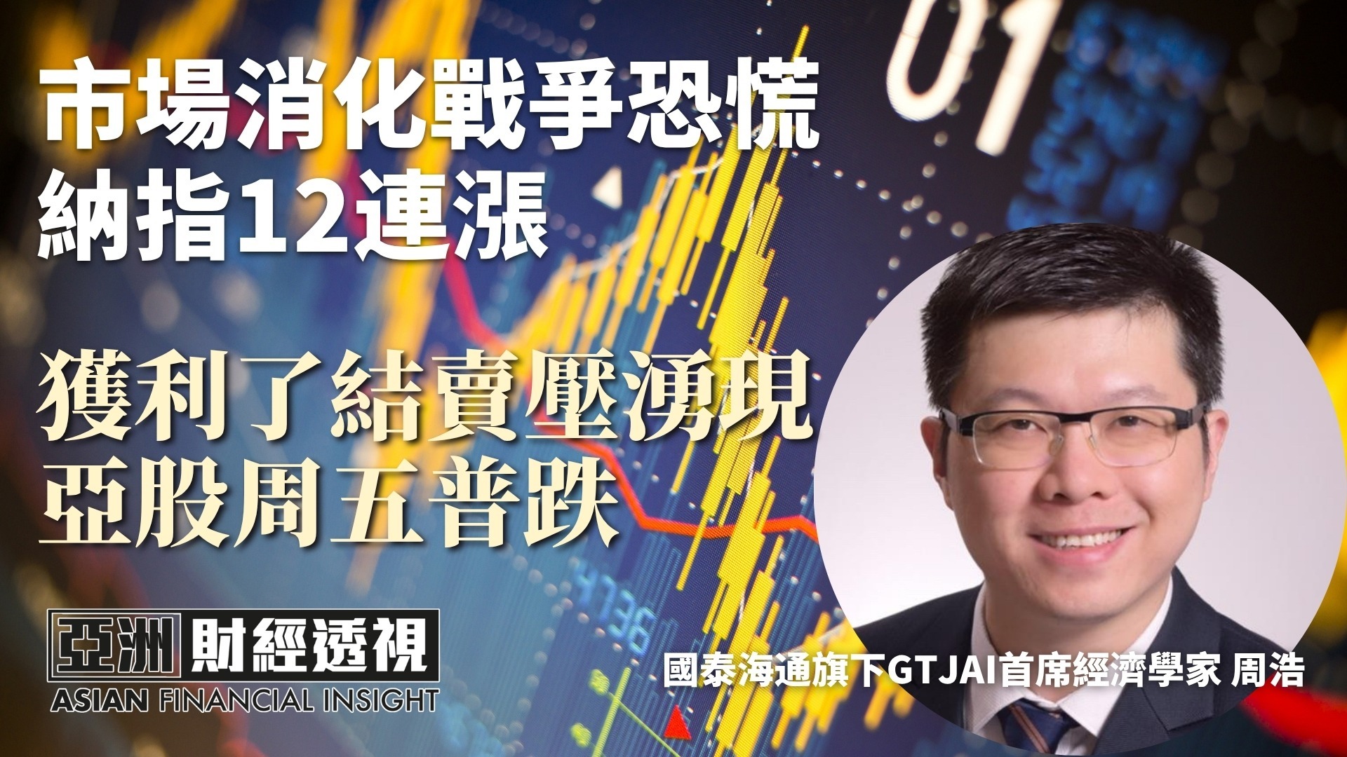 市场消化战争恐慌，纳指12连涨，获利了结卖压涌现，亚股周五普跌