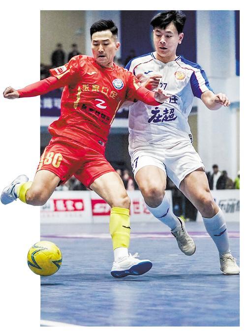 3月21日,在“河北五超”半决赛首回合比赛中,张家口队主场以5∶3战胜石家庄队。(资料片) 李小永摄