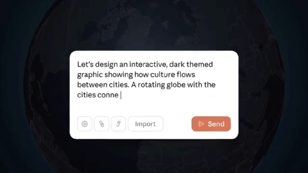 ▲生成旋转地球仪（图源：Anthropic）