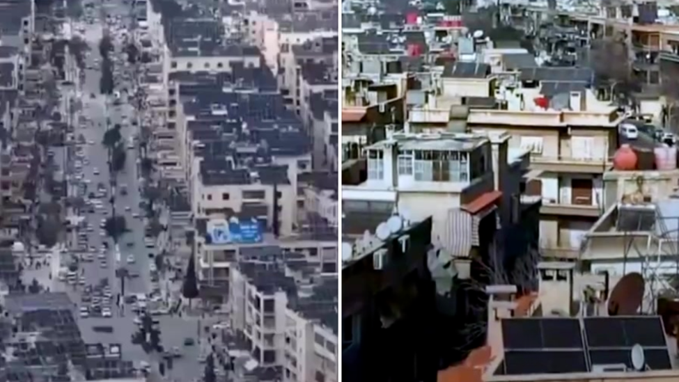 叙利亚官方实拍，阿勒颇屋顶被中国光伏铺满