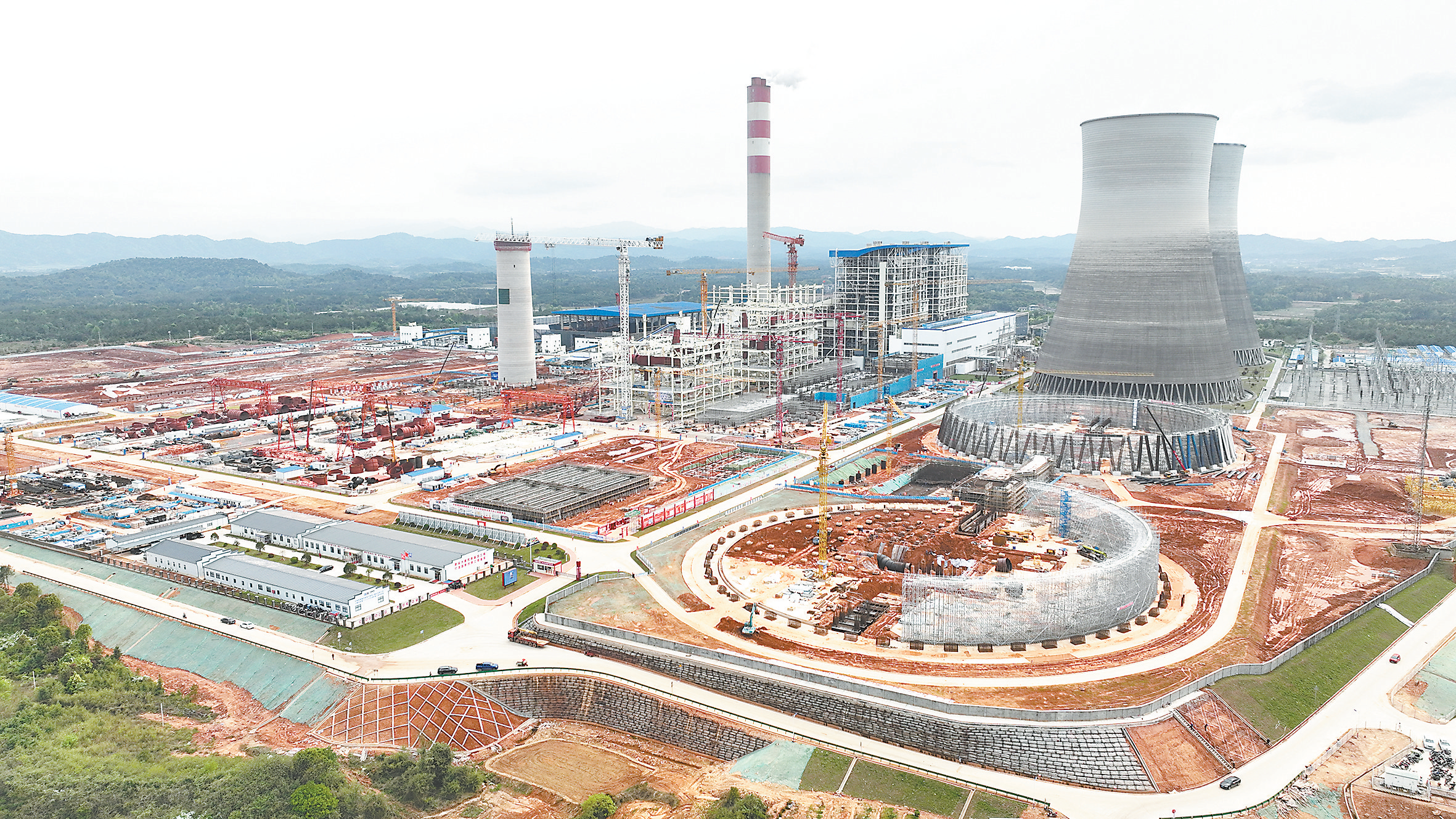 国内首个绿电捕碳与光火储耦合示范项目，大唐抚州电厂二期建设提速