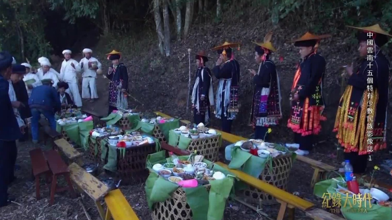 “祭寨神林”是哈尼族春耕前的盛大仪式，民族知识一代一代地传承下来