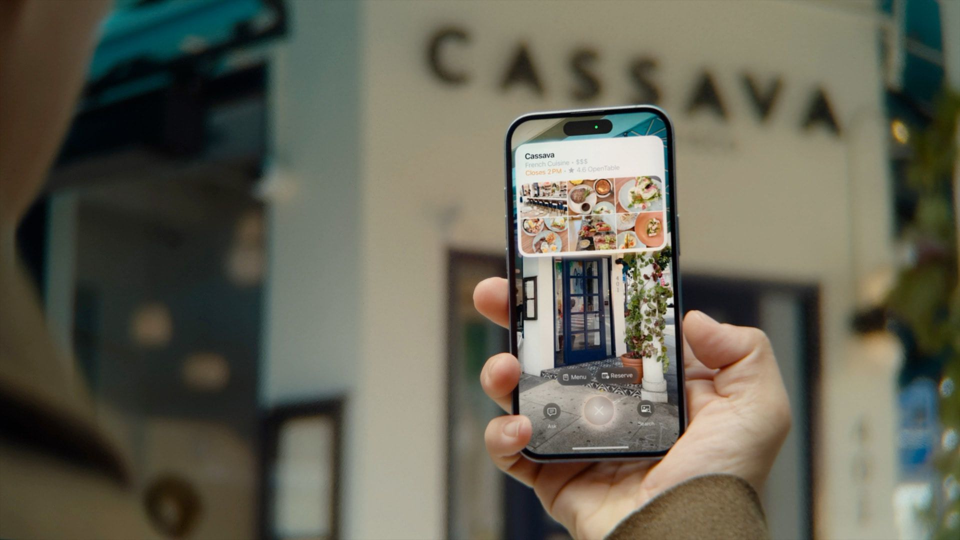 苹果视觉智能功能演示界面