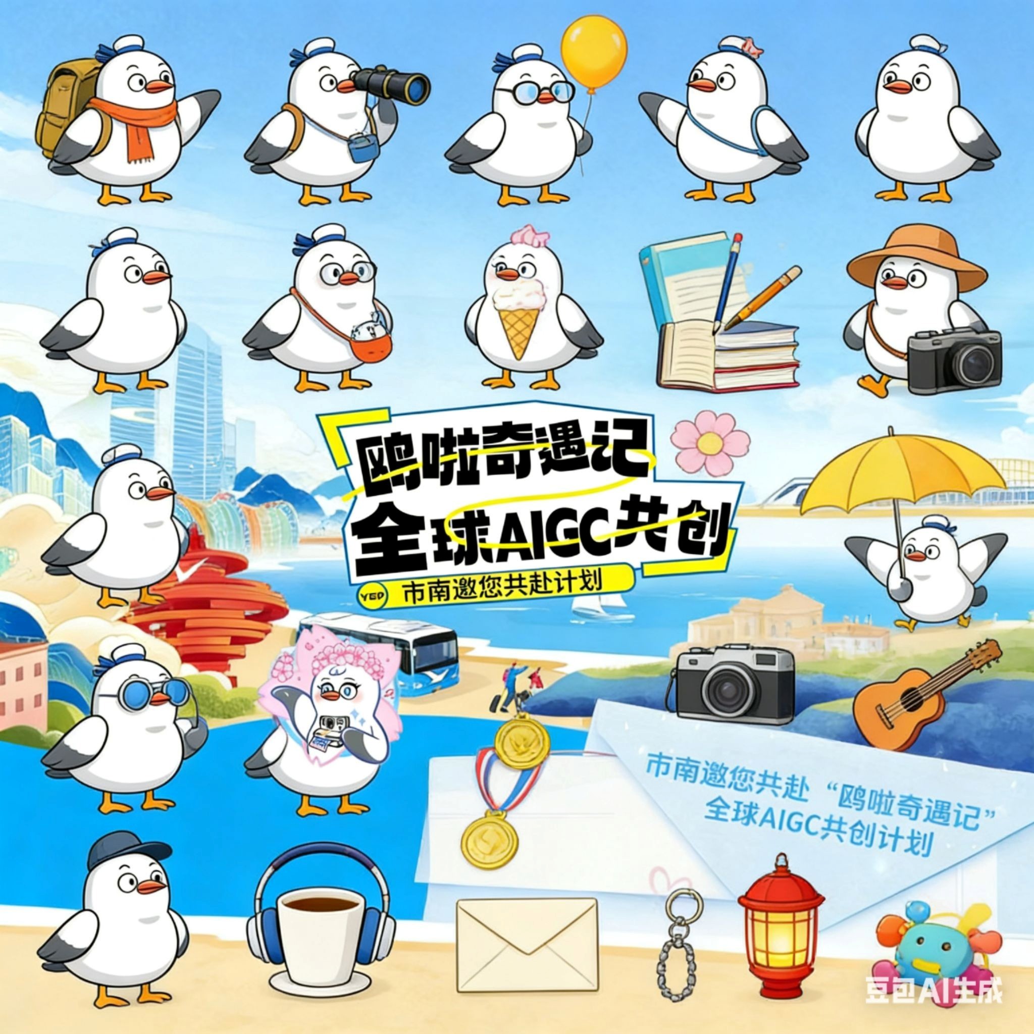 鸥啦奇遇记AIGC成果展 | 韩笑、时嘉玉《全球欧拉》