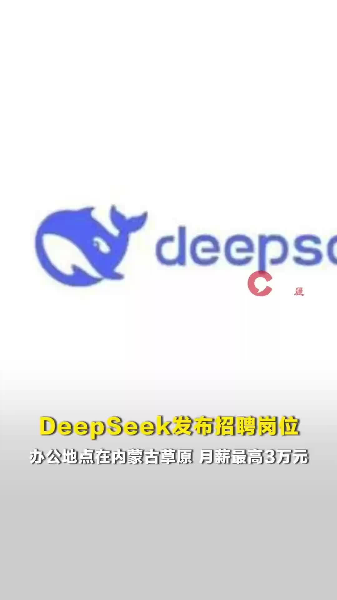 DeepSeek发布招聘岗位，办公地点在内蒙古草原，月薪最高3万元