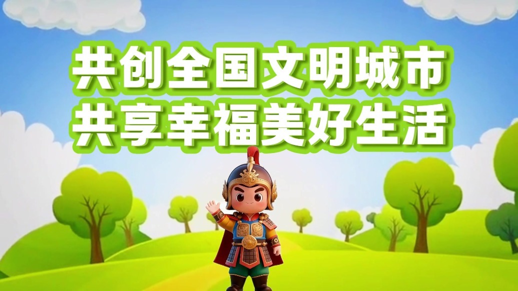 甘肃肃州拍了拍你　从小事做起共创全国文明城市