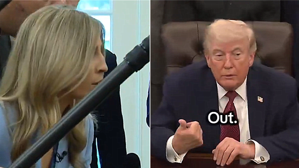 记者还没问完，就被特朗普打断：你出去