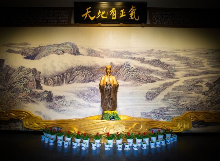 图为文天祥纪念馆内文天祥像。受访者供图