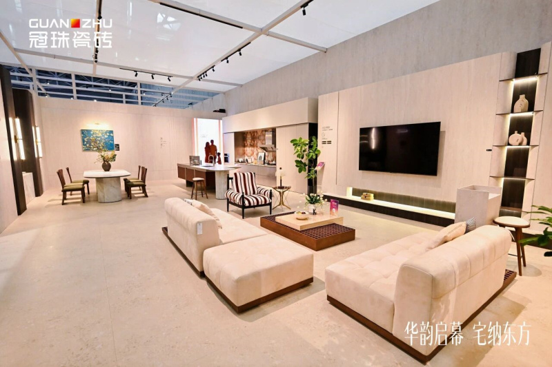 2026佛山潭洲展精彩回顾！冠珠瓷砖以「东方宅院」交付生活美学新提案