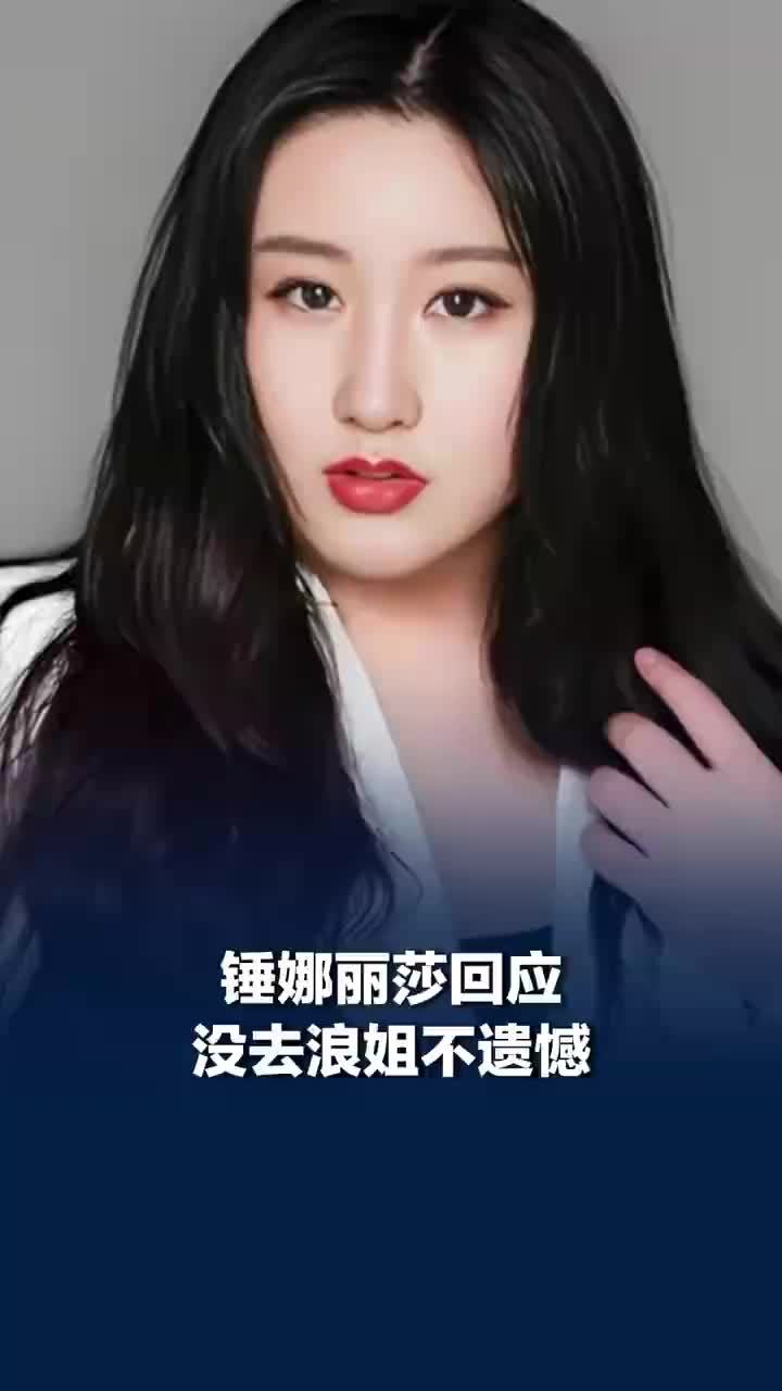 锤娜丽莎回应没去浪姐